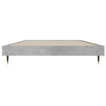 vidaXL Cadre de lit gris béton 90x200 cm bois d'ingénierie