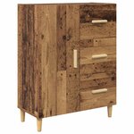 vidaXL Haut Armoire Bois Ancien 69 5 x 32 5 x 180 cm Bois d'ingénierie