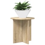 vidaXL Support de Plante 2 pièces Chêne Sonoma 40 x 40 x 40 cm