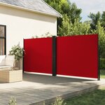 vidaXL Auvent latéral rétractable rouge 180x600 cm