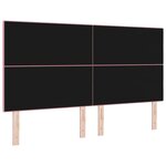 vidaXL Tête de lit LED avec des lumières à LED Rose 180 cm Polyester