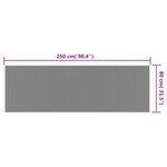 vidaXL Tapis d'extérieur 80x250 cm design réversible