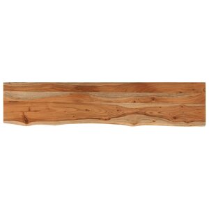 vidaXL Étagère murale rectangulaire massif acacia bordure assortie