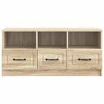 vidaXL Meuble TV Chêne Sonoma 102 x 34 5 x 47 cm Bois d'ingénierie