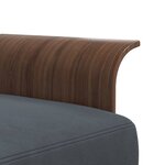 vidaXL Canapé-lit en forme de L gris 279x140x70 cm velours
