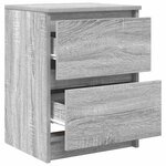 vidaXL Meuble TV sonoma gris 40x35x54 cm bois d'ingénierie