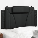 vidaXL Coussin de tête de lit Viana noir 100 cm similicuir