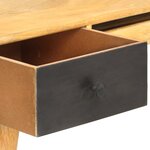 vidaXL Bureau avec tiroirs 130x50x80 cm Bois solide de manguier