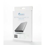 HEDEN - Boitier 2,5" USB 3.1 Gris argenté pour disque dur 2.5" SATA Mac-PC