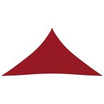 Vidaxl voile de parasol tissu oxford triangulaire 3x4x4 m rouge