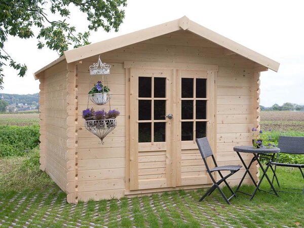 Abri jardin "Gera" - 8.11 m² - 2.95 x 2.75 x 2.19 m - 19 mm