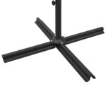 vidaXL Parasol de jardin double avec mât en acier vert 600 cm