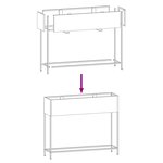 vidaXL Bac de jardin surélevé Anthracite 100 x 26 x 82 cm Acier