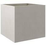 vidaXL Jardinières 2 Pièces argenté 42x40x39 cm acier inoxydable