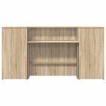 vidaXL Bureau réception chêne sonoma 200x50x103 5 cm bois d'ingénierie