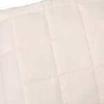vidaXL Couverture lestée Crème clair 220x260 cm 11 kg Tissu