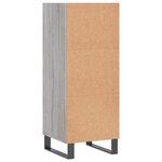 vidaXL Buffet sonoma gris 34 5x32 5x90 cm bois d'ingénierie