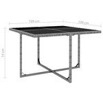 vidaXL Ensemble à manger d'extérieur 5Pièces coussins résine tressée gris