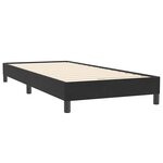 vidaXL Sommier à lattes de lit avec matelas noir 100x220 cm velours