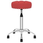 vidaXL Chaise pivotante de salle à manger Rouge bordeaux Tissu