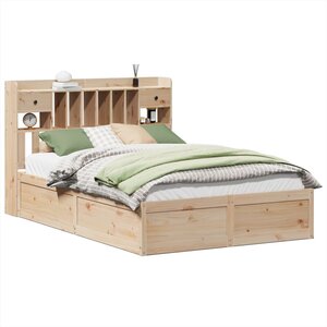 vidaXL Cadre de lit sans matelas 140x200 cm bois massif de pin