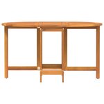 vidaXL Table de Jardin Marron 110 x 60 x 72 cm Bois d'Acacia Massif