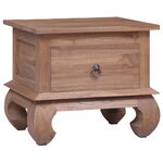 vidaXL Table de chevet 45x35x40 cm Bois de teck solide