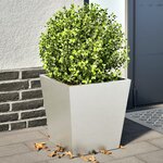 vidaXL Jardinières 2 Pièces 40x40x40 cm acier inoxydable