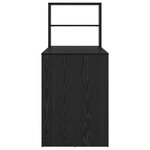 vidaXL Bureau avec rangement chêne noir 113x54x120 cm Bois d'ingénierie