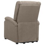 vidaXL Fauteuil Taupe Tissu