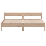 vidaXL Cadre de lit sans matelas 200x200 cm bois massif de pin
