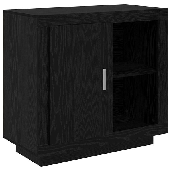 vidaXL Buffet Chêne noir 80 x 40 x 75 cm Bois d'ingénierie
