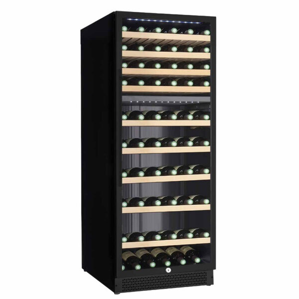 Cave a vin  2 zones +5/+12°c en bas et +12/+20°c - r600a - 595 x710x1720mm
