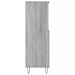 vidaXL Buffet haut Sonoma gris 60x36x110 cm Bois d'ingénierie