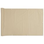vidaXL Écran de balcon Beige 90x300 cm Tissu Oxford
