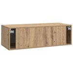 vidaXL Meuble TV mural 98 x 41 x 30 cm Chêne artisanal