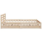 vidaXL Cadre de lit sans matelas 180x200 cm bois massif de pin