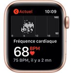 Apple Watch SE GPS + Cellular, 44mm Boîtier en Aluminium Or avec Bracelet Sport Prune