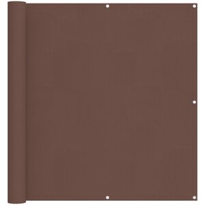 vidaXL Écran de balcon 110 x 800 cm Tissu Oxford Rectangulaire Marron