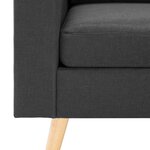 vidaXL Fauteuil gris foncé tissu