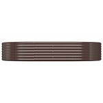 vidaXL Lit surélevé de jardin Acier galvanisé marron