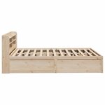 vidaXL Cadre de lit avec tête de lit 140x200 cm bois de pin massif