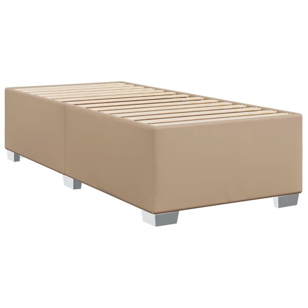 vidaXL Cadre de lit Cappuccino 100x200 cm Similicuir