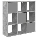 vidaXL Buffet Gris béton 102 x 31 x 99 5 cm