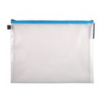 Pochettes de rangement à fermeture éclair a3 exacompta couleurs assorties - lot de 10