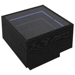 vidaXL Armoire de rangement Chêne noir 40 x 40 x 30 cm