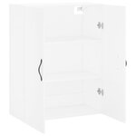 vidaXL Armoire murale blanc 69 5x34x90 cm bois d'ingénierie