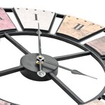 vidaXL Horloge murale vintage avec mouvement à quartz 60 cm XXL