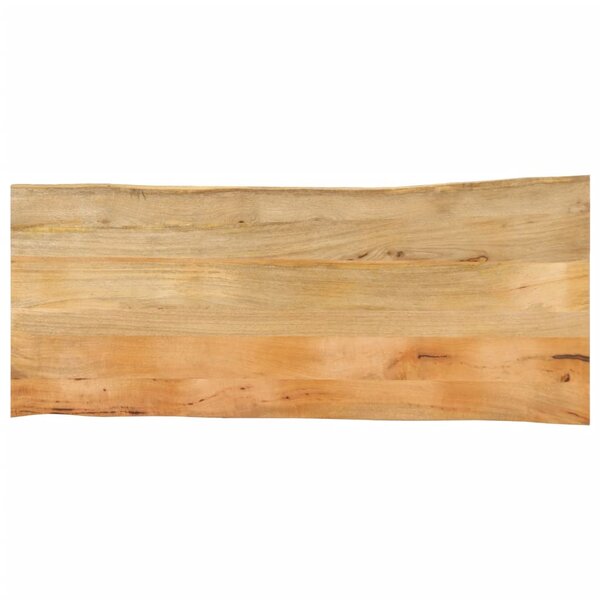 vidaXL Dessus de table 140x60x2 5 cm bord vivant bois massif manguier