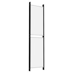 vidaXL Cloison de séparation 5 panneaux Blanc 250x200 cm Tissu